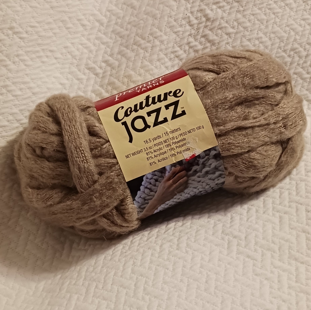 Premier yarns beige chunky yarn, it’s new